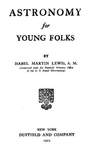 Cover of Astronomy for Young Folks