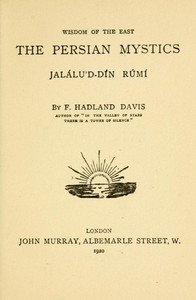 Cover of The Persian Mystics: Jalálu'd-dín Rúmí