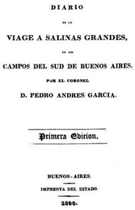 Cover of Diario de un viage a Salinas Grandes, en los campos del sud de Buenos Aires