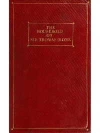 Cover of The Household of Sir Thomas More