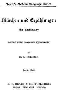 Cover of Märchen und Erzählungen für Anfänger. Zweiter Teil