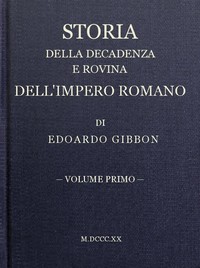 Cover of Storia della decadenza e rovina dell'impero romano, volume 01