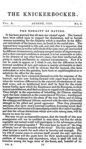Cover of The Knickerbocker, Vol. 10, No. 2, August 1837