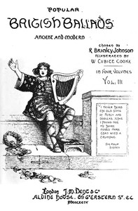Cover of Popular British Ballads, Ancient and Modern, Vol. 3 (of 4)