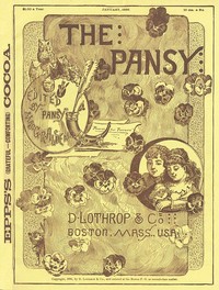 Cover of The Pansy Magazine, January 1886