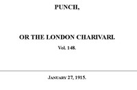 Cover of Punch or the London Charivari, Vol. 148, January 27, 1915