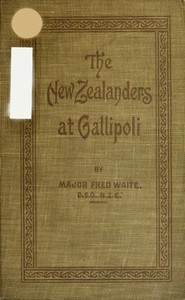 Cover of New Zealanders at Gallipoli