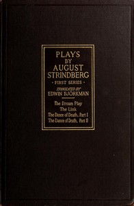 Cover of Plays by August Strindberg, First Series
