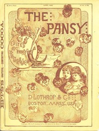 Cover of The Pansy Magazine, April 1886