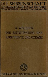 Cover of Die Entstehung der Kontinente und Ozeane