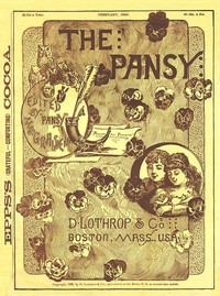 Cover of The Pansy Magazine, February 1886