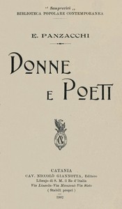 Cover of Donne e poeti