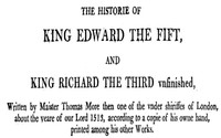 Cover of Chronicles of England, Scotland and Ireland (3 of 6): England (5 of 9) The History of Edward the Fift and King Richard the Third Unfinished