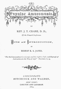 Cover of Popular Amusements
