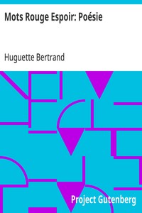Cover of Mots Rouge Espoir: Poésie