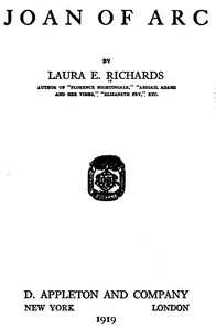 Cover of Joan of Arc