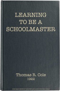 Cover of Learning to Be a Schoolmaster