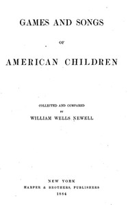 Cover of Games and songs of American children
