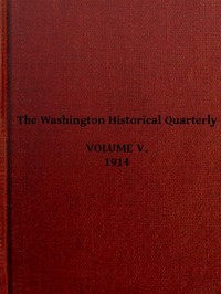 Cover of The Washington Historical Quarterly, Volume V, 1914