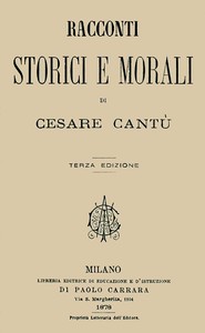 Cover of Racconti storici e morali