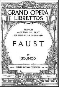 Cover of Faust: A Lyric Drama in Five Acts