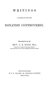Cover of Writings in Connection with the Donatist Controversy