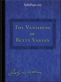 Cover of The Vanishing of Betty Varian