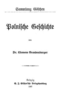 Cover of Polnische Geschichte