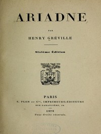 Cover of Ariadne