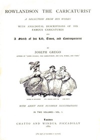 Cover of Rowlandson the Caricaturist; a Selection from His Works. Vol. 1