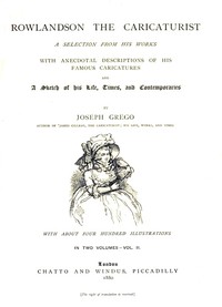 Cover of Rowlandson the Caricaturist; a Selection from His Works. Vol. 2