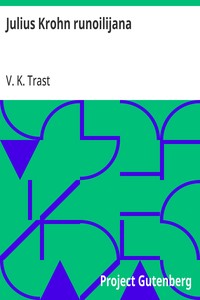 Cover of Julius Krohn runoilijana