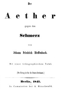 Cover of Der Aether gegen den Schmerz