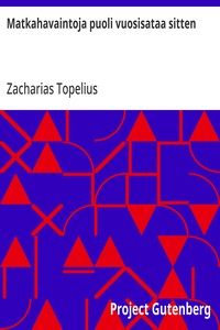 Cover of Matkahavaintoja puoli vuosisataa sitten