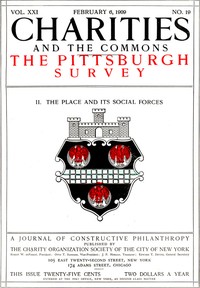 Cover of Charities and the Commons: The Pittsburgh Survey, Part II. The Place and Its Social Forces