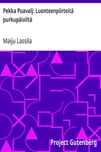 Cover of Pekka Puavalj: Luonteenpiirteitä purkupäiviltä