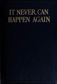 Cover of It Never Can Happen Again