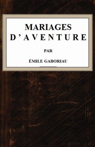 Cover of Mariages d'aventure