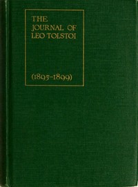 Cover of The Journal of Leo Tolstoi (First Volume—1895-1899)