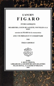 Cover of L'ancien Figaro
