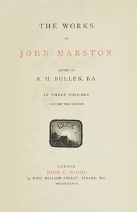 Cover of The Works of John Marston. Volume 2