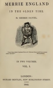 Cover of Merrie England in the Olden Time, Vol. 1
