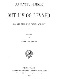 Cover of Mit liv og levned som jeg selv har forstaaet det