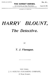 Cover of Harry Blount, the Detective; Or, The Martin Mystery Solved