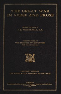 Cover of The Great War in Verse and Prose