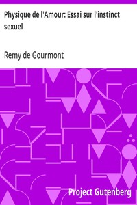 Cover of Physique de l'Amour: Essai sur l'instinct sexuel