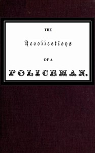 Cover of Recollections of a Policeman