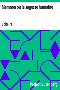 Cover of Memnon ou la sagesse humaine