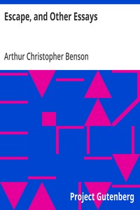 Cover of Escape, and Other Essays