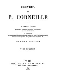 Cover of Œuvres de P. Corneille, Tome 05